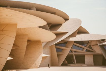 Qatar National Museum with modern architecture