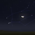 Planets in the morning sky August 6; Venus, the customer and the moon in a frame