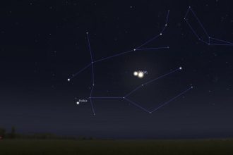 Planets in the morning sky August 6; Venus, the customer and the moon in a frame