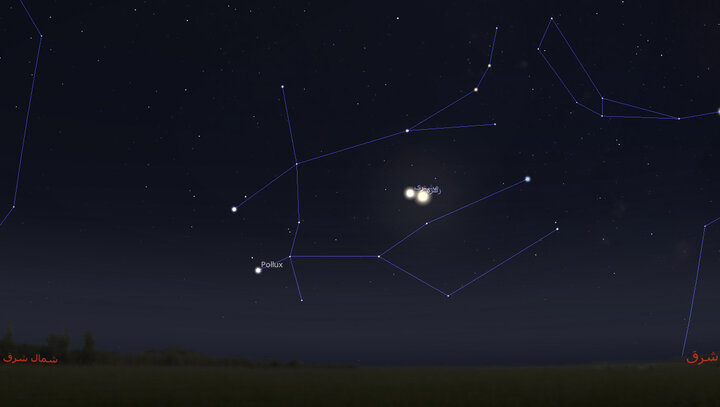 Planets in the morning sky August 6; Venus, the customer and the moon in a frame