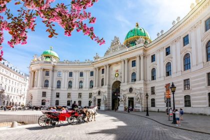 Hoffburg Palace Entry in Vienna Austria