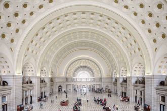 White Hall, Arch Arches and Travelers at Washington DC Union Station