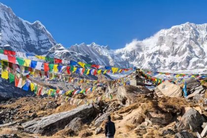 Snow Heights of the Annapurna Mountain