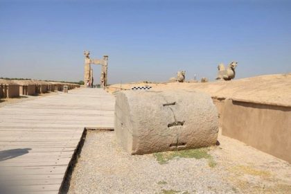 The remnants of the Persepolis structures