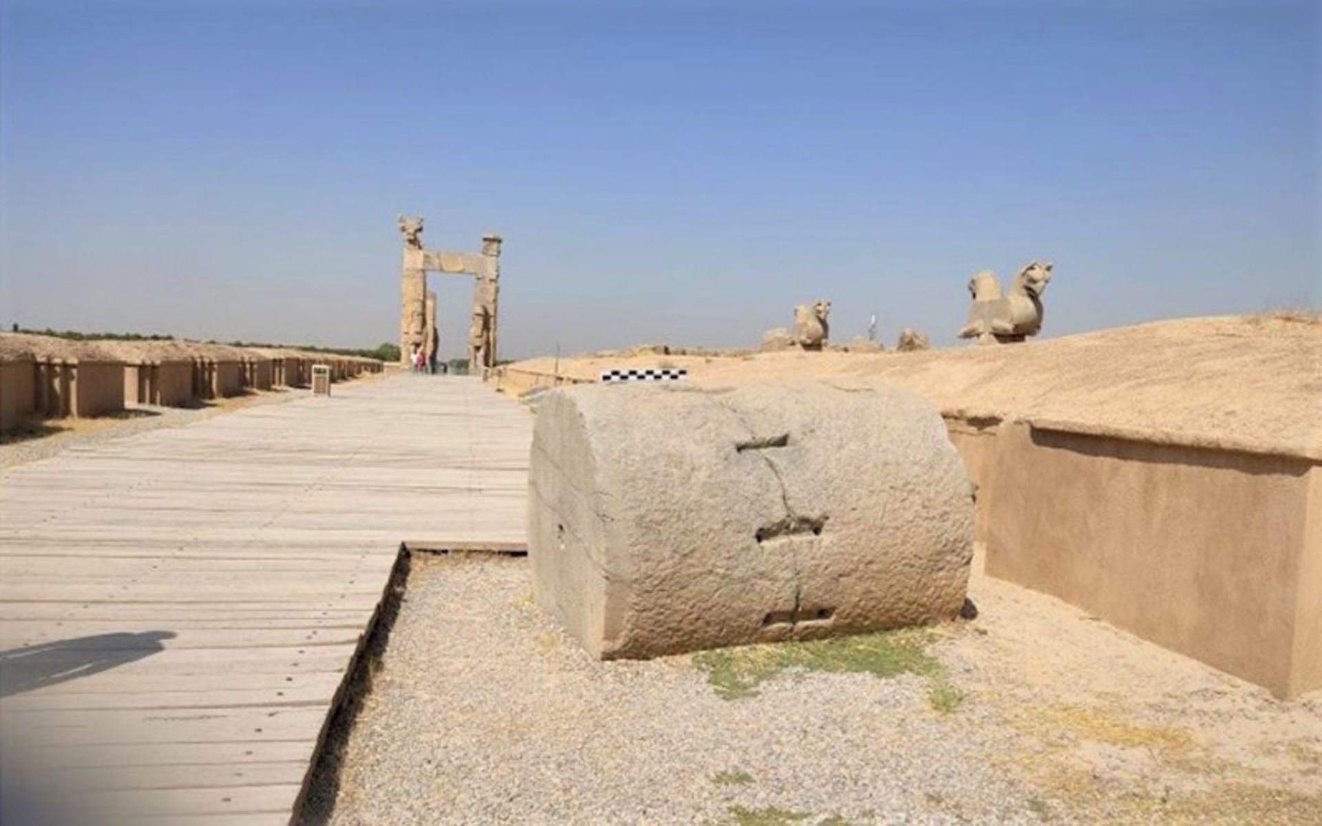 The remnants of the Persepolis structures
