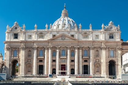 Cystine Church and Tourists around it on sunny day