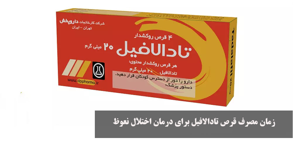 Time to take Tadalafil pills to treat erectile dysfunction