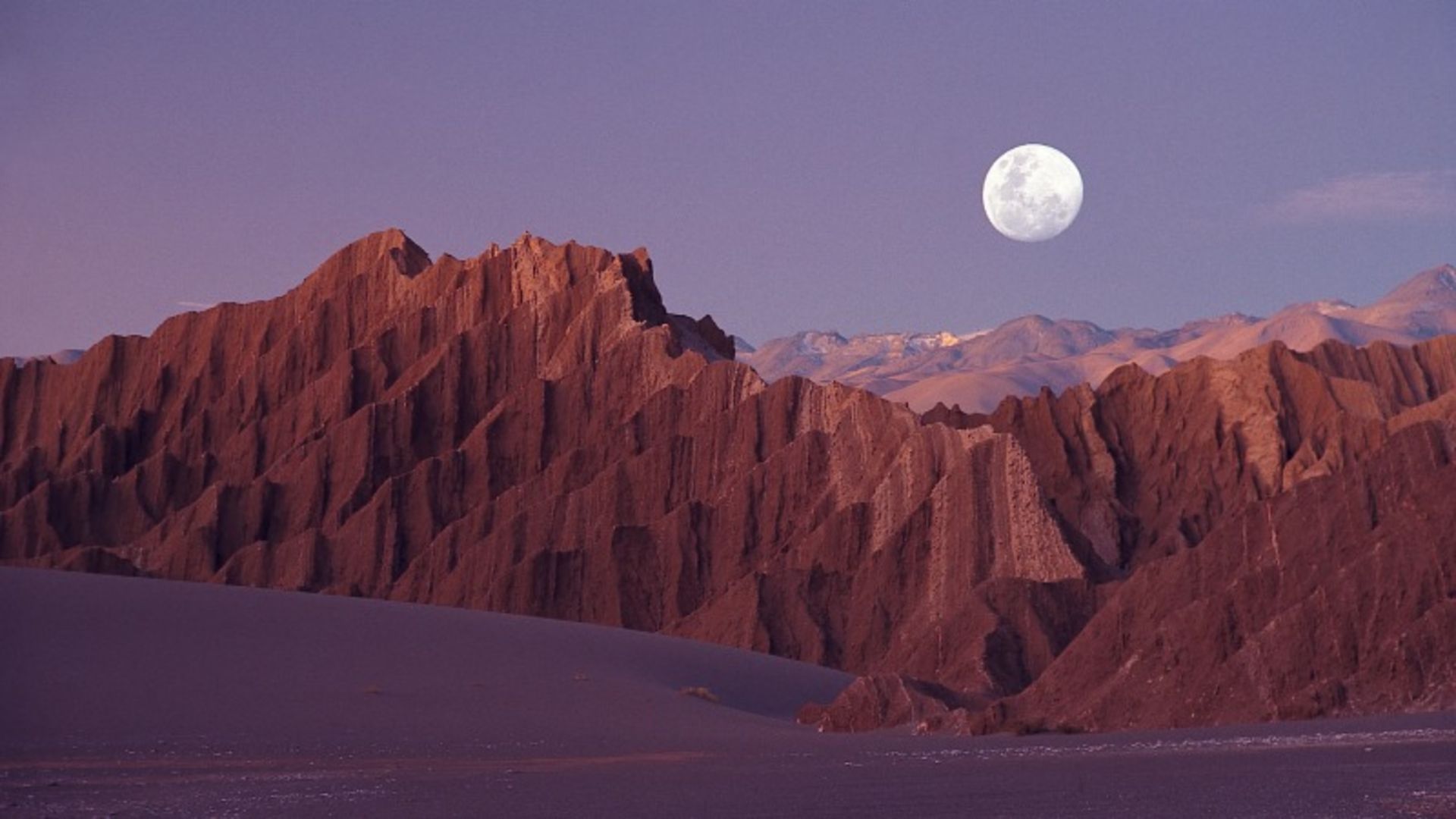 The night sky of the desert of Atacama