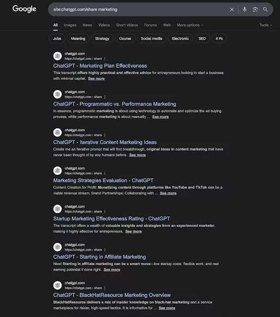 Indexing ChatGPT Chatgpt Conversations on Google