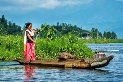 Boating in Kibol Lamjao National Park India