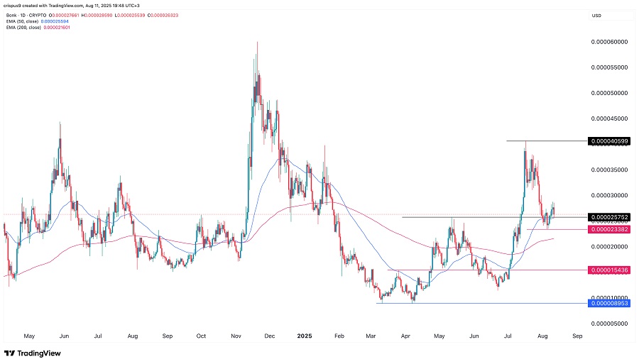 Will Bonk price rise again?