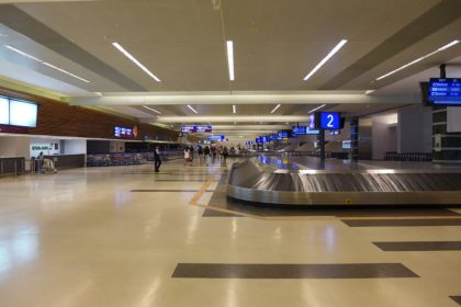 Carrying of luggage at Taiwan Airport