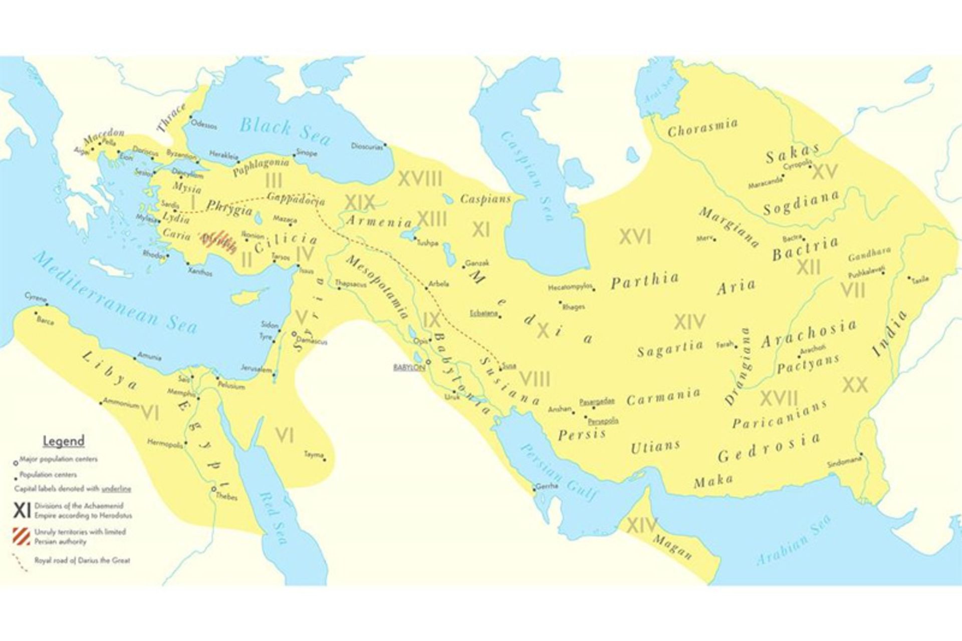 Achaemenid Empire Map