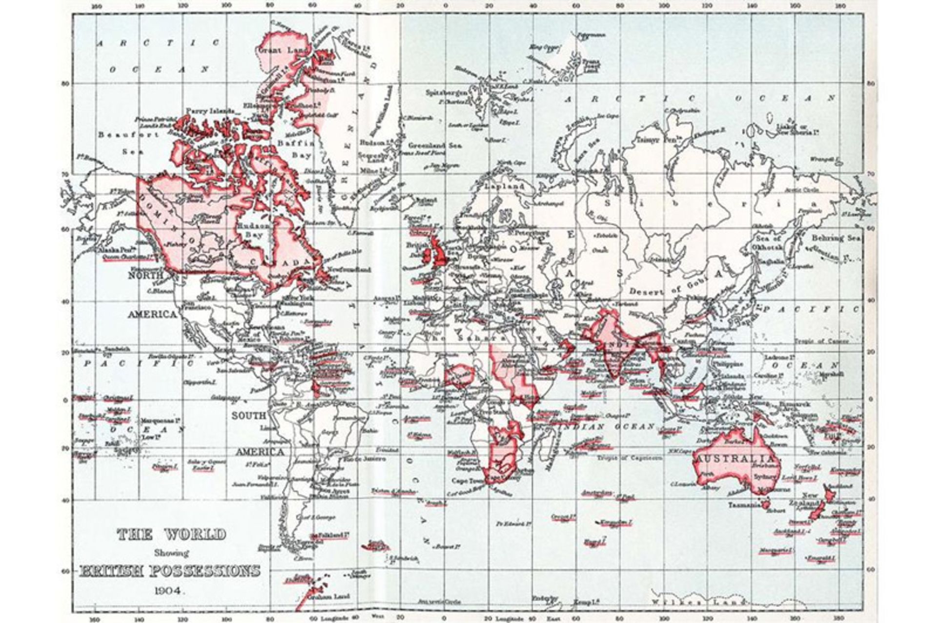 Map of the UK Empire