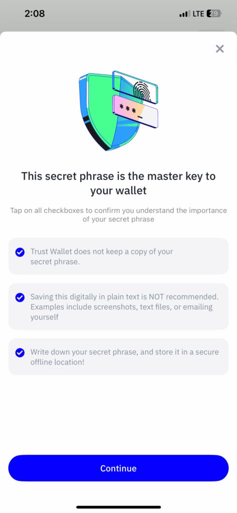 Trust Volt Security Alerts to Build Ripple Wallet