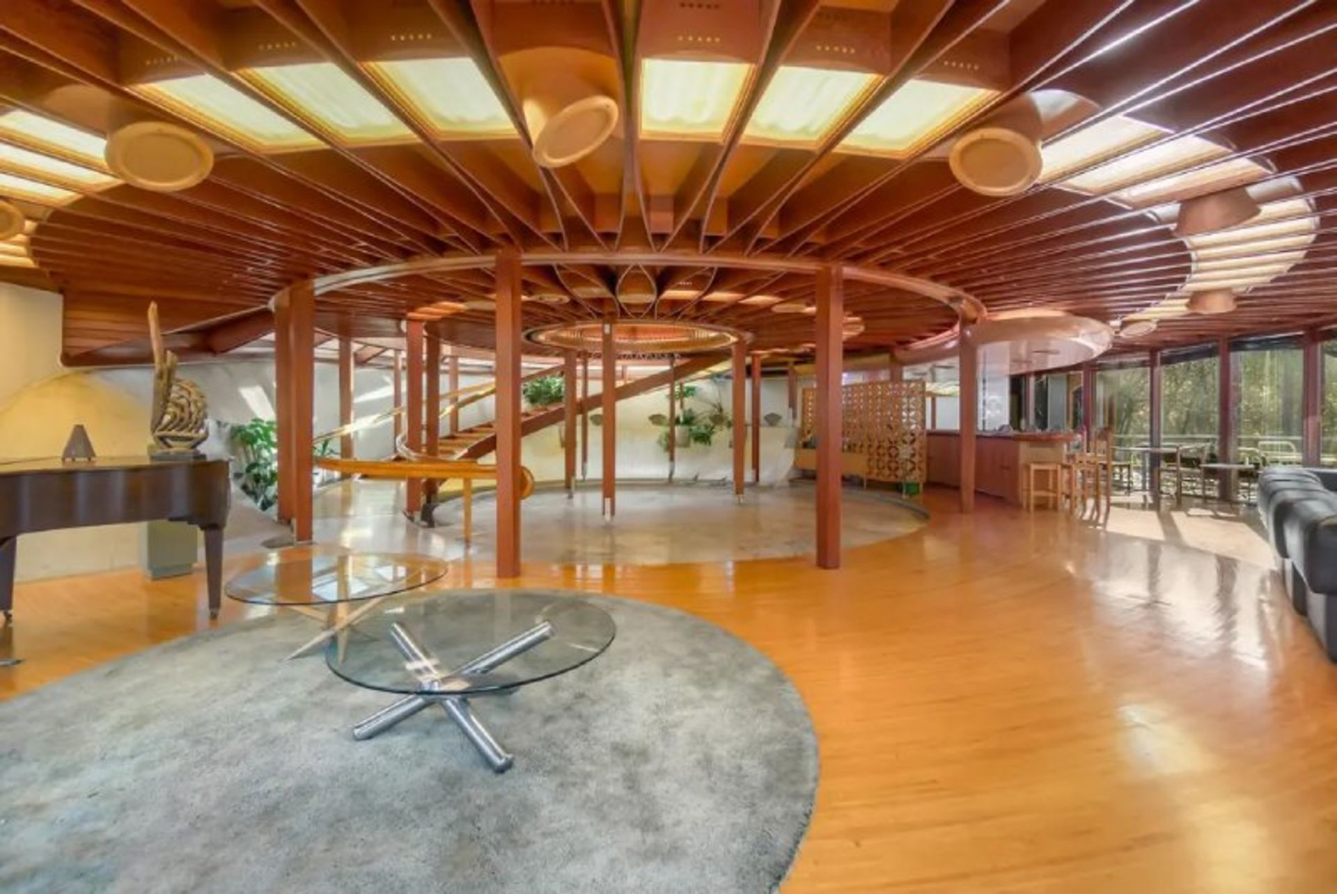 The interior of the mother ship building in the UFO mansion