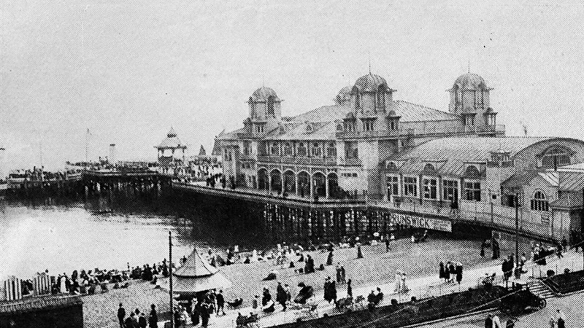 People in the dock in Portsmouth, England