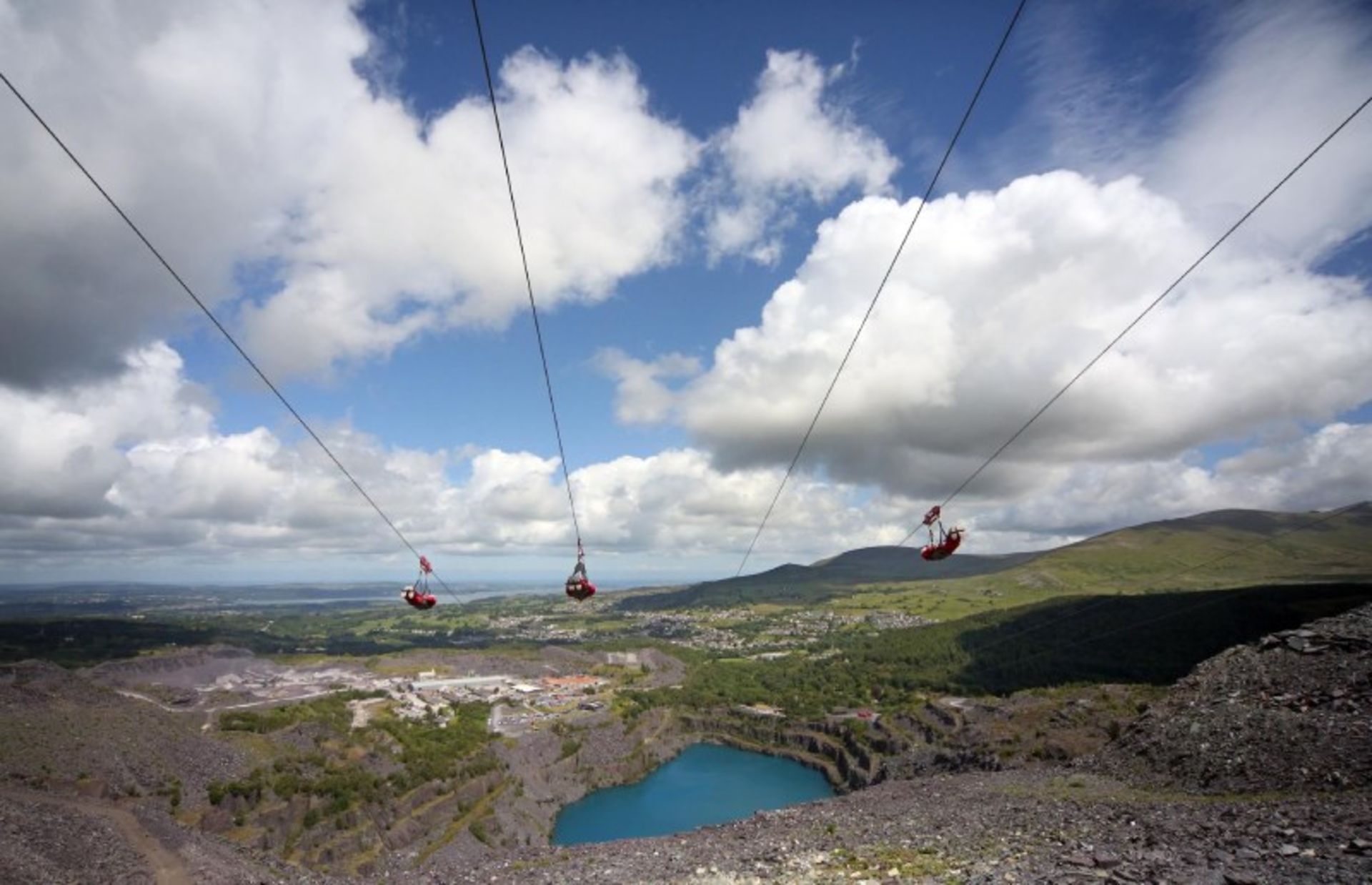 Vulcite zipper paths over nature
