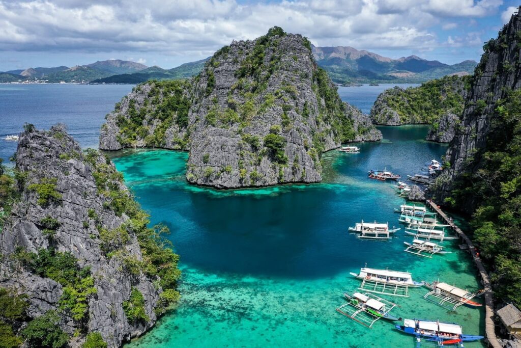 Coron from the attractions of Palavan Island Philippines