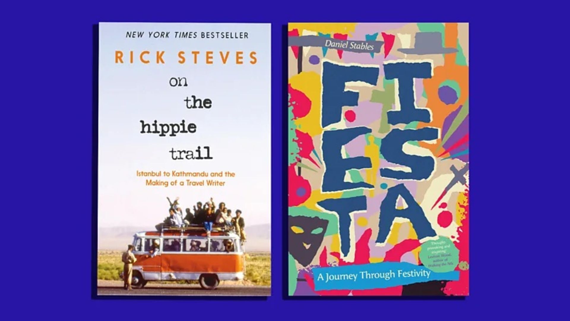 Book cover on the road of hippies and fista