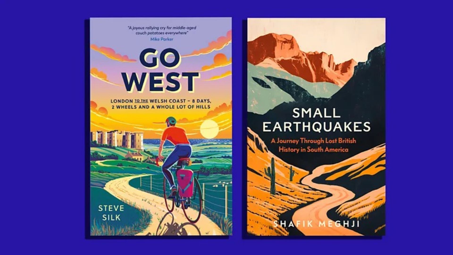 Book cover to west and mild earthquakes