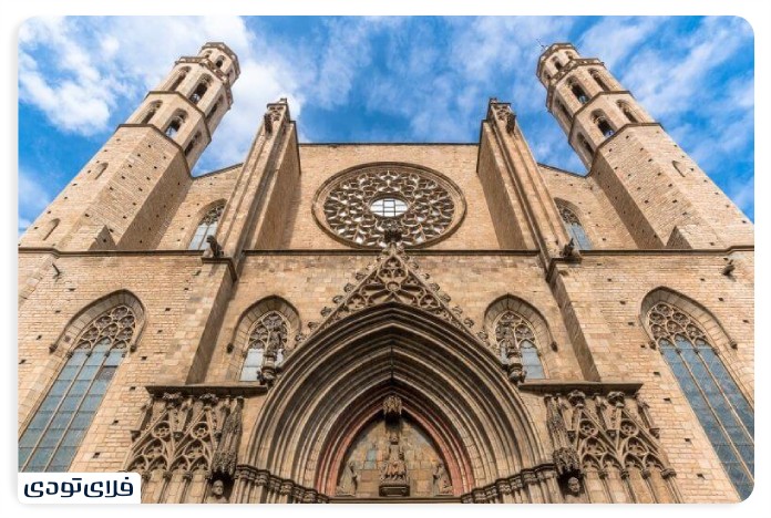 Spectacular places of Barcelona Santa Maria's Church