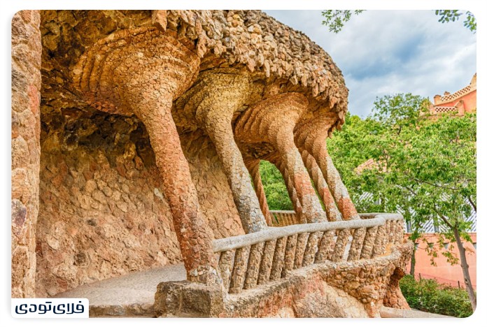 Spectacular places of Barcelona Park Guel