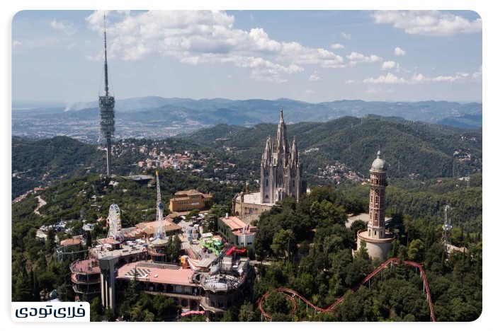 Spectacular places of Barcelona Tibidabo