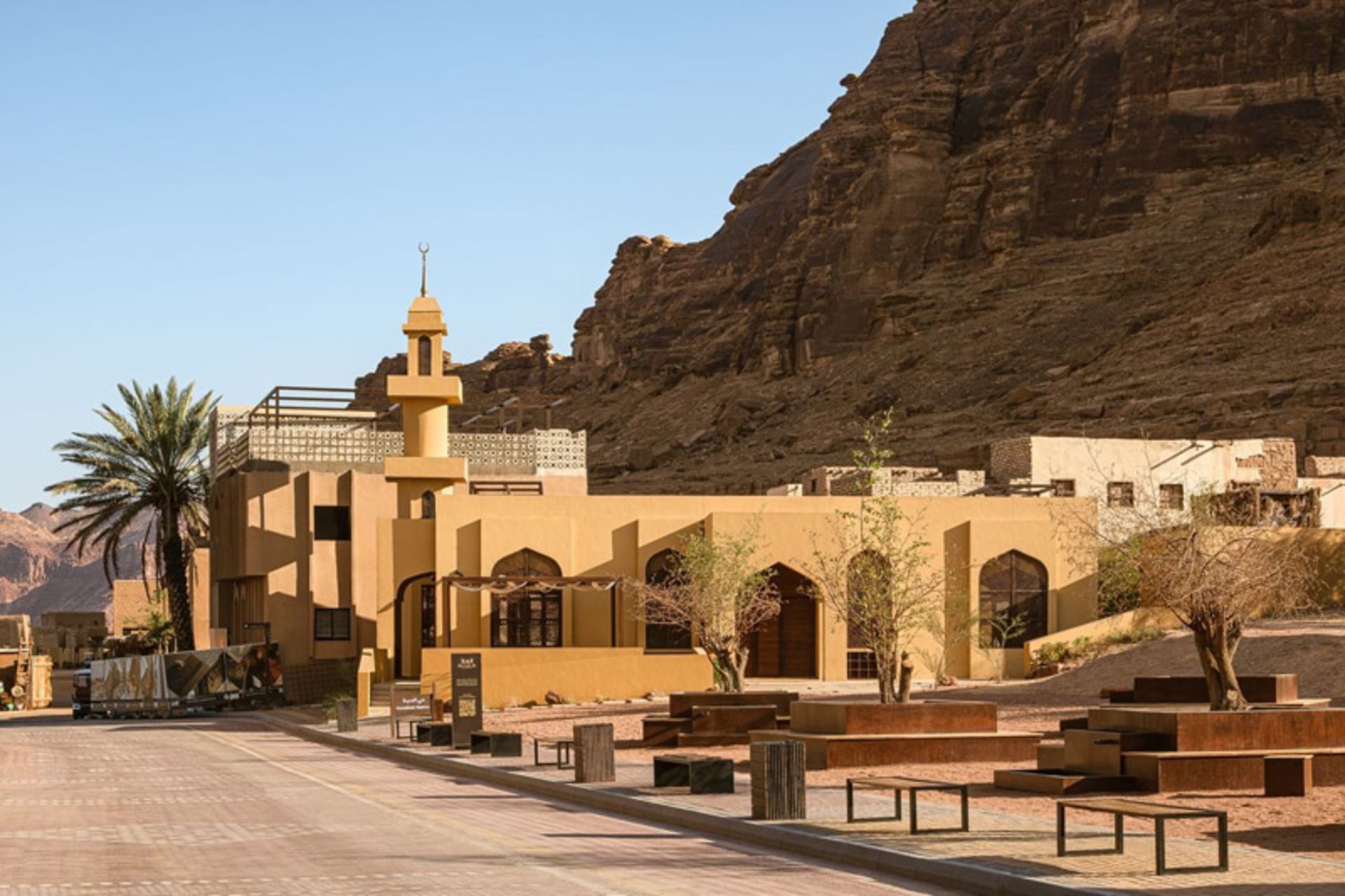 Brick Architecture of Ammar bin Yasser Mosque in Saudi Arabia