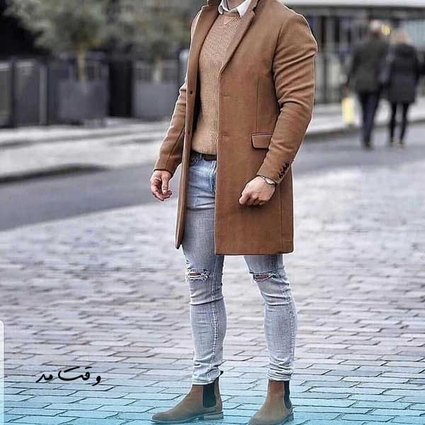Different style of men's autumn with jeans