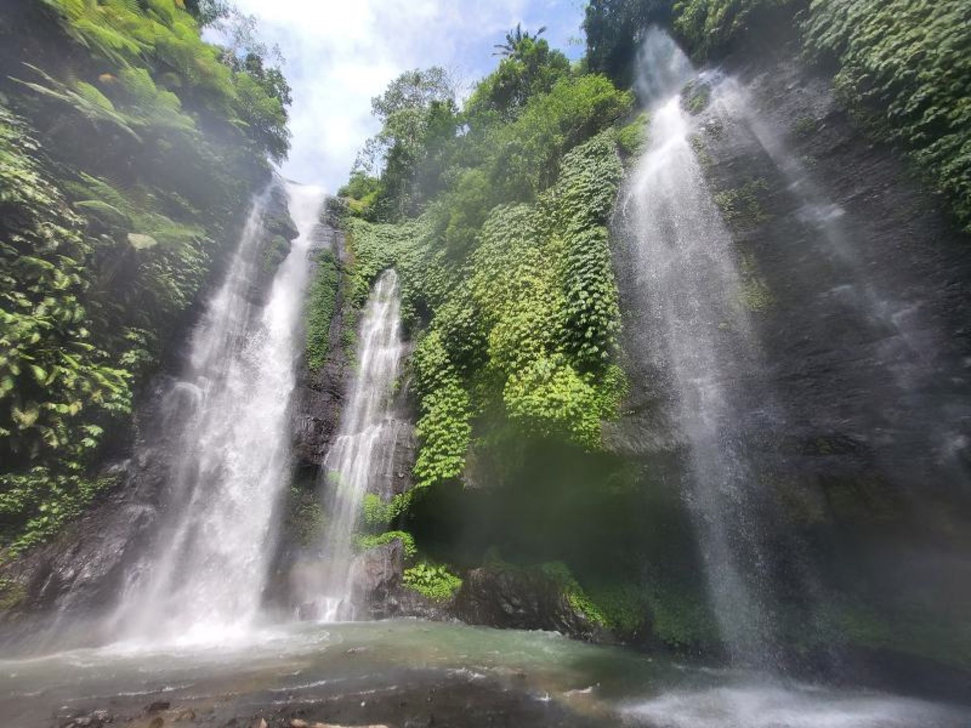 Lush nature of Fiji Indonesia Falls