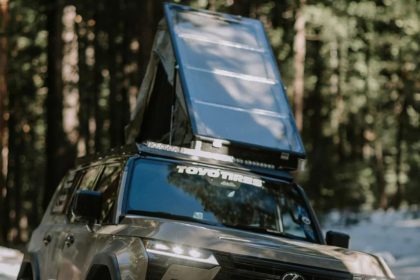 Stargiers' ceiling tent on Lexus