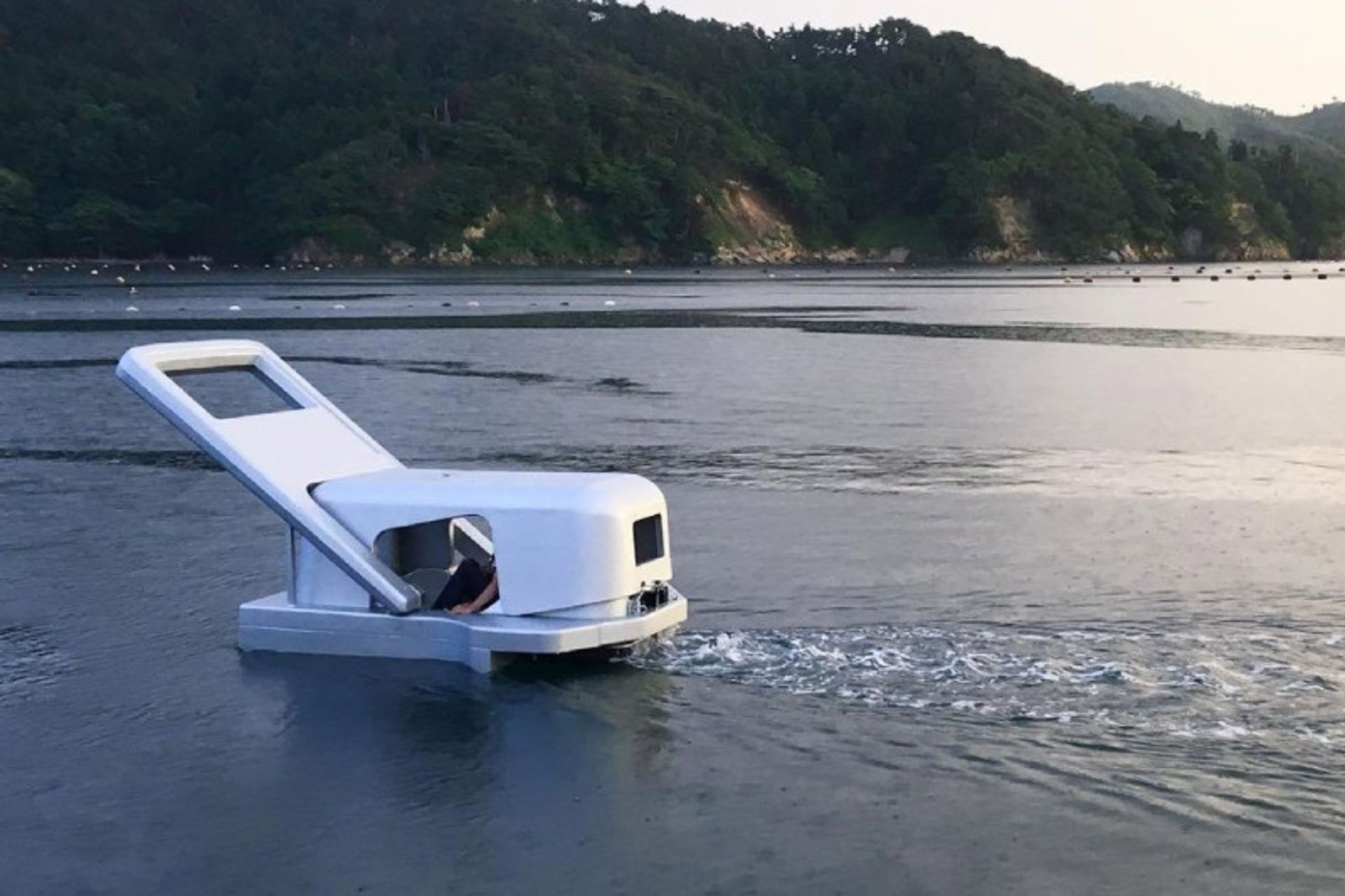 Zipper boat in the lake