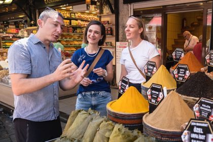 Food tour in Istanbul spice market