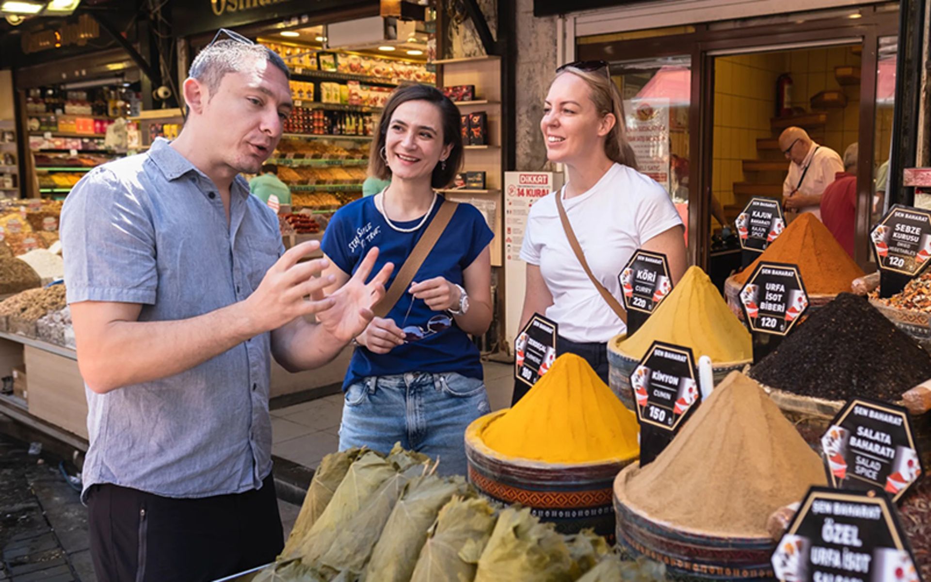 Food tour in Istanbul spice market