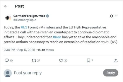 Berlin's stance on European Troic Foreign Ministers and Iraqchi