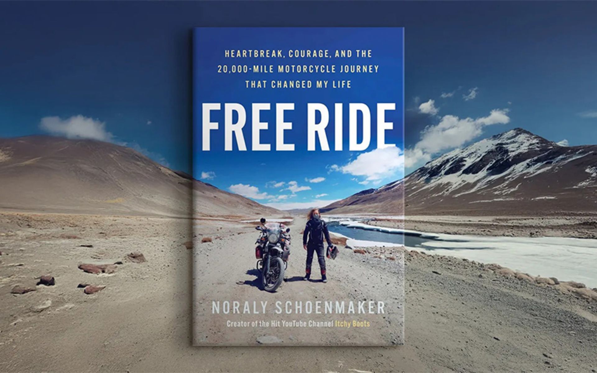 Frey Rid Book with the author's picture on it