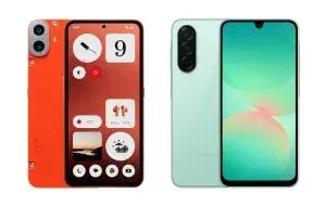 Comparison Galaxy A26 with CMF Phone 1