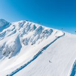 Snowy mountains on the Yasna ski resort