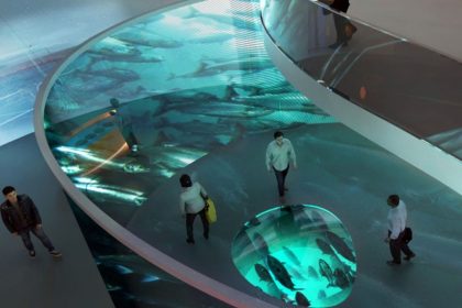 Simulation of visitors at the Salmon II Exhibition