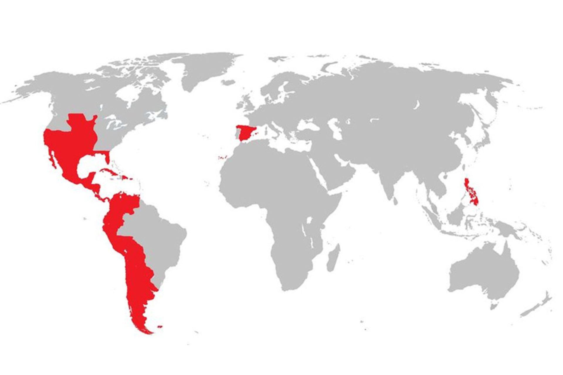 Map of Spanish Empire