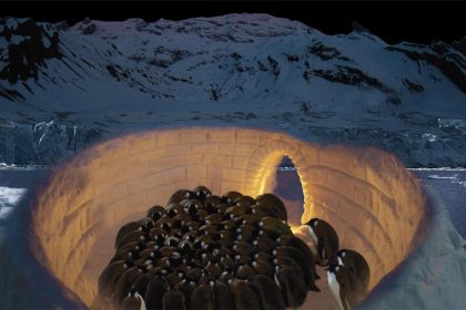 Social warming of penguins in Iglu
