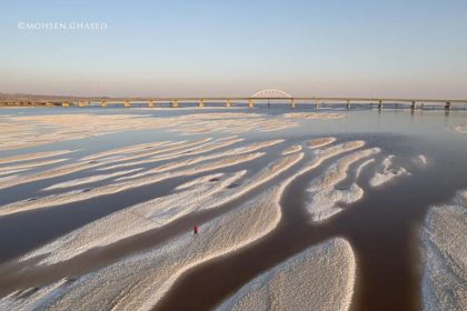 Lake Urmia dried up