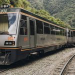 Inca rail train on the lush route