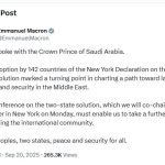 Macron's consultations with the Saudi Crown Prince