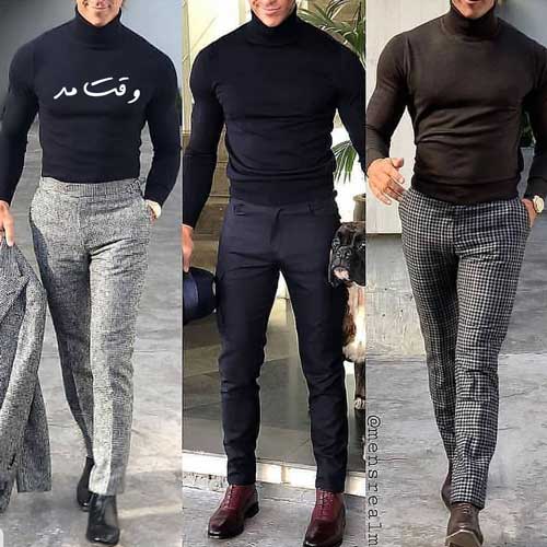 3 models of the most fashionable men's stylish and autumn fashion
