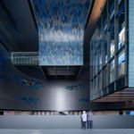 Visitors watching Shenzhen Museum of Science and Technology