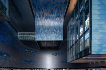 Visitors watching Shenzhen Museum of Science and Technology