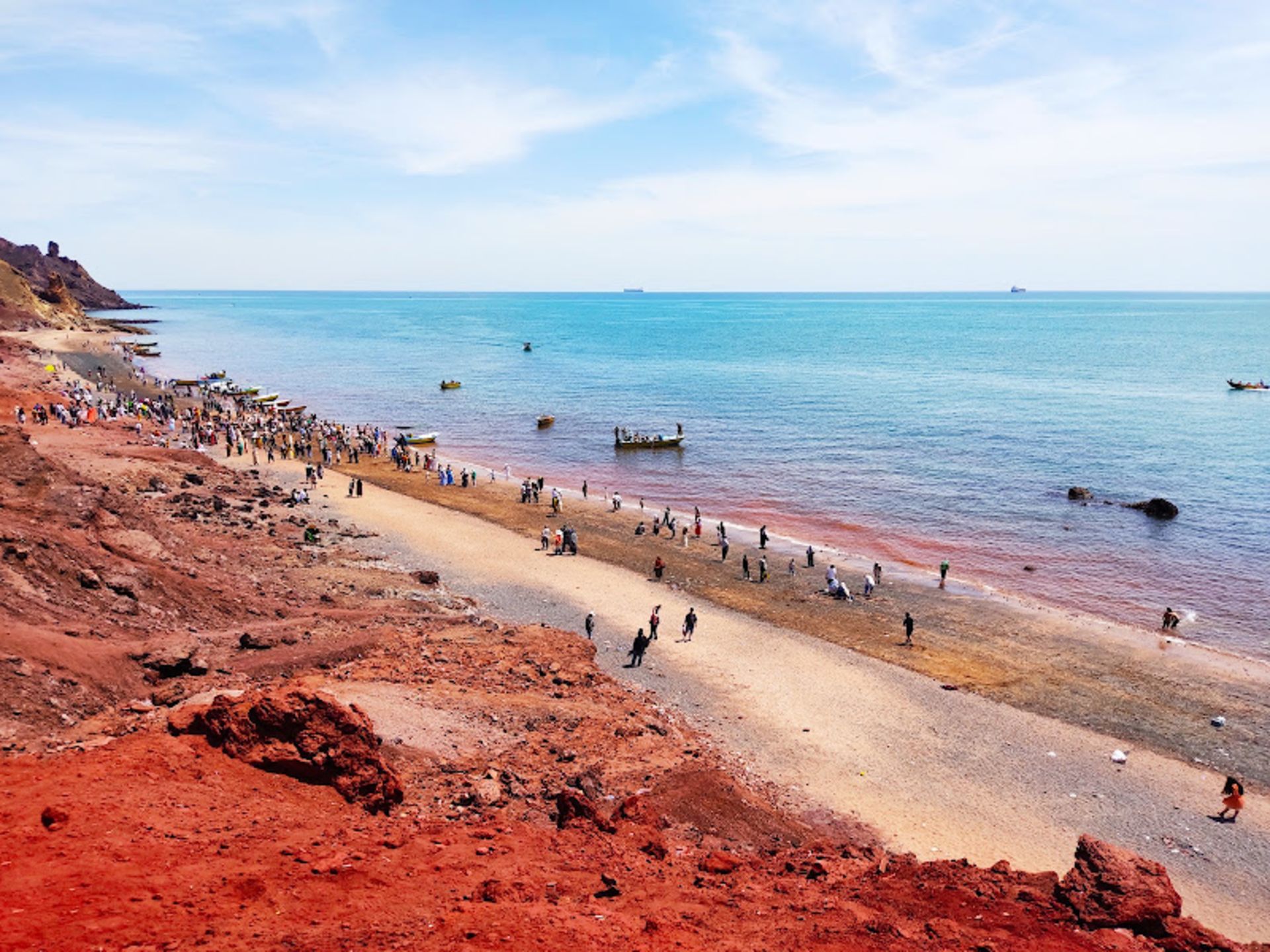 Hormuz Island Red Coast Next to Persian Gulf