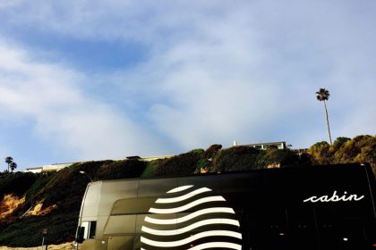 Cabin Bus Hotel on Road